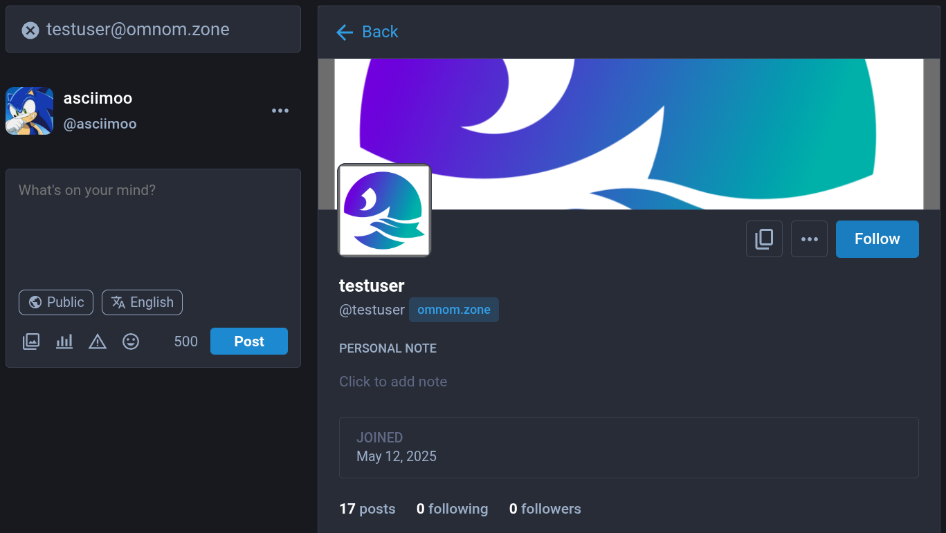 Mastodon follow